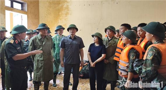 Quân khu 1 chỉ đạo ứng phó, khắc phục hậu quả bão số 4 tại tỉnh Lạng Sơn, Bắc Ninh