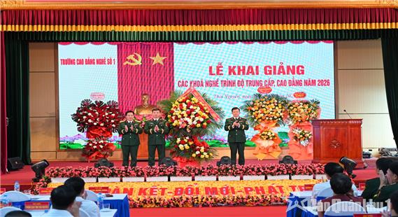 Trường Cao đẳng nghề số 1 khai giảng các khóa đào tạo nghề trình độ trung cấp, cao đẳng năm 2026