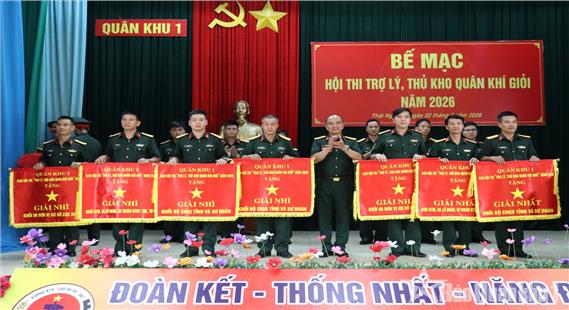 Quân khu tổ chức thành công Hội thi Trợ lý, thủ kho quân khí giỏi năm 2026
