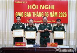 Quân khu triển khai nhiệm vụ trọng tâm tháng 6 năm 2026