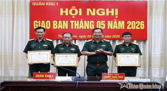 Quân khu triển khai nhiệm vụ trọng tâm tháng 6 năm 2026