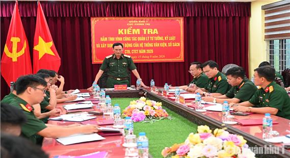 Thực hiện nghiêm công tác quản lý tư tưởng, kỷ luật, nâng cao hiệu quả CTĐ, CTCT
