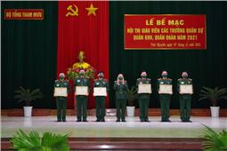 Bế mạc Hội thi giáo viên các trường quân sự quân khu, quân đoàn năm 2021