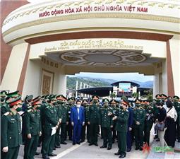 Thượng tướng Hoàng Xuân Chiến kiểm tra công tác chuẩn bị Giao lưu hữu nghị quốc phòng biên giới Việt Nam-Lào lần thứ nhất