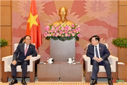 Chủ tịch Quốc hội Vương Đình Huệ tiếp Đại sứ Hàn Quốc và Ấn Độ
