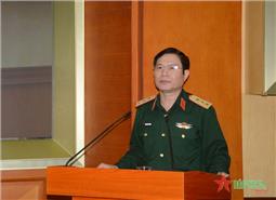 Thượng tướng Nguyễn Tân Cương chủ trì Hội nghị Rút kinh nghiệm về chấp hành kỷ luật Quân đội, pháp luật Nhà nước