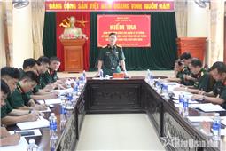 Kiểm tra công tác tư tưởng, kỷ luật tại Bộ CHQS tỉnh Cao Bằng