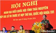 Đại tướng Phan Văn Giang tiếp xúc cử tri tại tỉnh Thái Nguyên