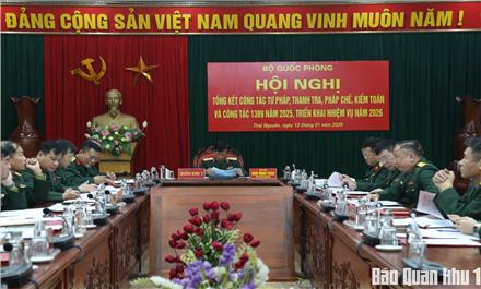 Bộ Quốc phòng tổng kết công tác tư pháp, thanh tra, pháp chế, kiểm toán và công tác 1389