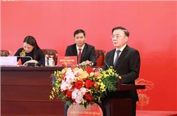 Đồng chí Thường trực Ban Bí thư Trần Cẩm Tú chủ trì họp báo quốc tế về Đại hội XIV của Đảng