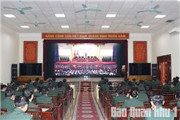 LLVT Quân khu tổ chức xem trực tiếp phiên khai mạc Đại hội XIV của Đảng