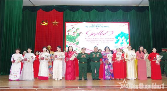 Bộ CHQS tỉnh Cao Bằng gặp mặt kỷ niệm Ngày thành lập Hội Liên hiệp Phụ nữ Việt Nam
