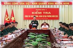Quân khu 1 kiểm tra công tác quốc phòng, quân sự địa phương tại tỉnh Lạng Sơn
