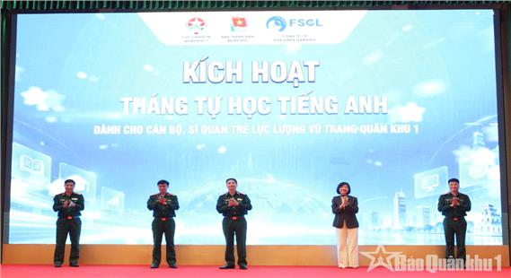 Phát động tháng tự học tiếng anh cho cán bộ, sĩ quan trẻ LLVT Quân khu 1