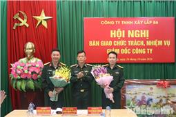 Công ty TNHH  Xây lắp 86 bàn giao chức trách, nhiệm vụ giám đốc công ty