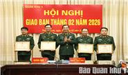 Quân khu tập trung thực hiện 6 nhiệm vụ trọng tâm tháng 3 năm 2026