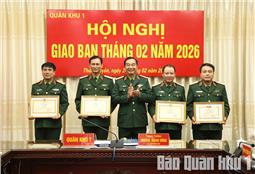 Quân khu tập trung thực hiện 6 nhiệm vụ trọng tâm tháng 3 năm 2026