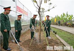 Cục Chính trị tổ chức “Tết trồng cây” gắn với xây dựng, củng cố cảnh quan doanh trại