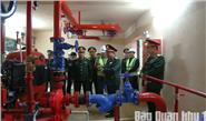 Cục Cứu hộ - Cứu nạn kiểm tra dự án trang bị hệ thống chữa cháy tự động tại Quân khu