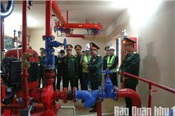 Cục Cứu hộ - Cứu nạn kiểm tra dự án trang bị hệ thống chữa cháy tự động tại Quân khu