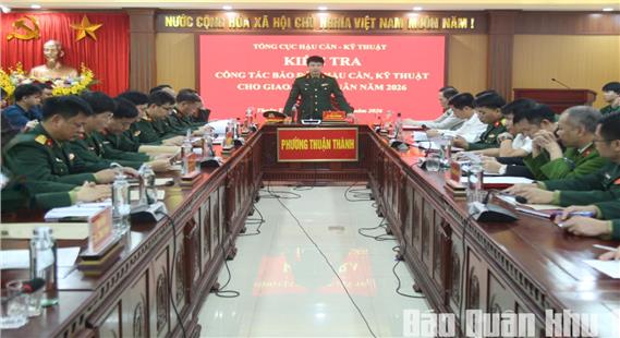 Bắc Ninh làm tốt công tác bảo đảm hậu cần, kỹ thuật cho giao nhận quân năm 2026.