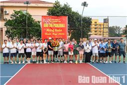 Giao lưu Pickleball tăng cường đoàn kết giữa các cơ quan, đơn vị