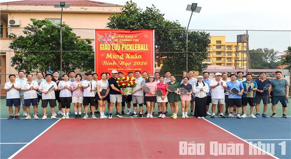 Giao lưu Pickleball tăng cường đoàn kết giữa các cơ quan, đơn vị