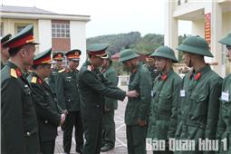 Quân khu kiểm tra, nắm tình hình chiến sĩ mới tại Sư đoàn 346