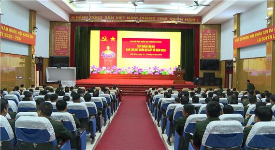 Bộ CHQS tỉnh Bắc Ninh: Tập huấn cán bộ Ban CHQS cấp xã