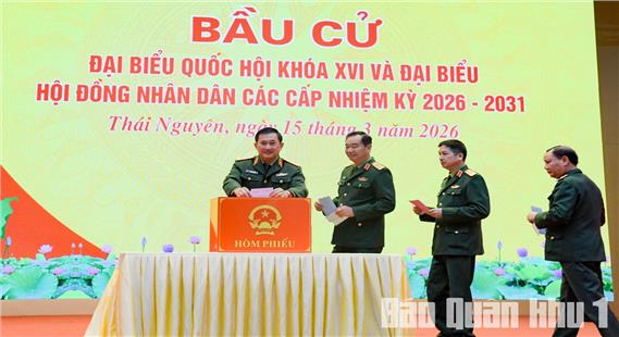CẬP NHẬT: Cử tri LLVT Quân khu phát huy trách nhiệm trong ngày hội non sông
