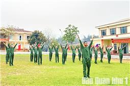 Để chiến sĩ mới bắt nhịp nhanh