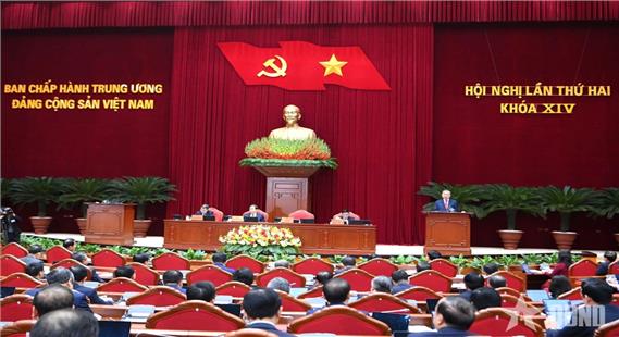 Ngày làm việc thứ hai Hội nghị Trung ương 2 khóa XIV