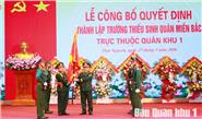 Công bố quyết định thành lập Trường Thiếu sinh quân miền Bắc
