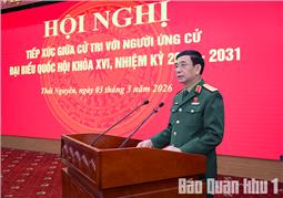 Đại tướng Phan Văn Giang tiếp xúc cử tri tại Thái Nguyên