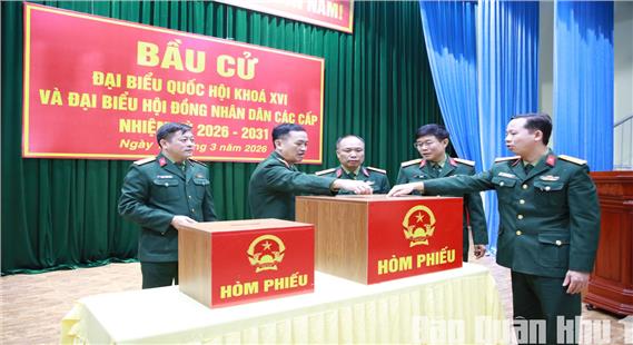 Quân khu kiểm tra công tác chuẩn bị bầu cử tại Bệnh viện Quân y 91