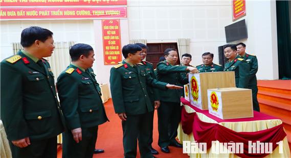 Kiểm tra công tác chuẩn bị, tổ chức bầu cử tại Bệnh viện Quân y 110 và Bộ CHQS tỉnh Bắc Ninh