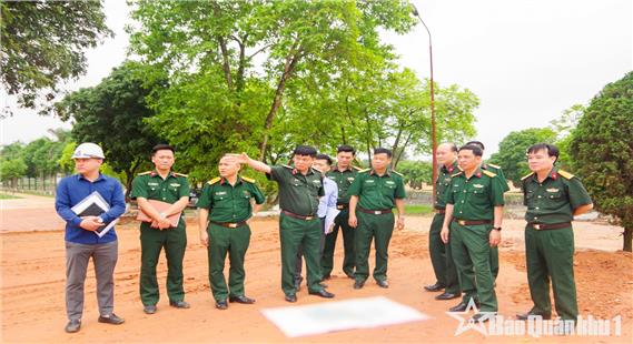 Kiểm tra công tác quy hoạch, xây dựng cơ bản tại Trường quân sự Quân khu