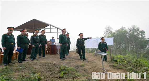 Trung tướng Trương Mạnh Dũng kiểm tra tiến độ dự án thao trường huấn luyện, diễn tập của Sư đoàn 346