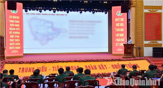 Quân khu 1 thông qua quy hoạch doanh trại cơ quan Quân khu và quy hoạch xây dựng Trường Thiếu sinh quân miền Bắc