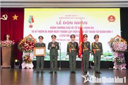 Viện kiểm sát Quân sự Quân khu 1 đón nhận Huân chương bảo vệ Tổ quốc hạng Ba
