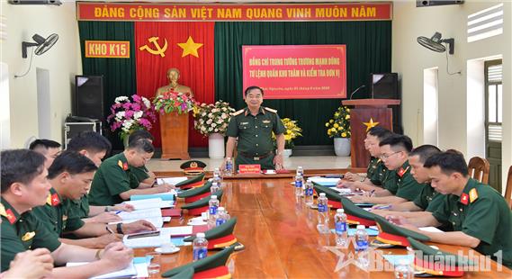 Trung tướng Trương Mạnh Dũng, Tư lệnh Quân khu kiểm tra Kho K15
