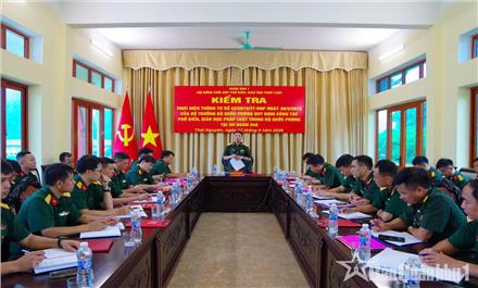 Quân khu kiểm tra công tác phổ biến, giáo dục pháp luật tại Sư đoàn 346