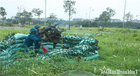 Phường Từ Sơn (Bắc Ninh) hoàn thành nhiệm vụ diễn tập tác chiến trong khu vực phòng thủ