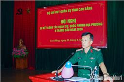 Bộ CHQS tỉnh Cao Bằng sơ kết nhiệm vụ quân sự, quốc phòng địa phương 6 tháng đầu năm, triển khai nhiệm vụ 6 tháng cuối năm 2026