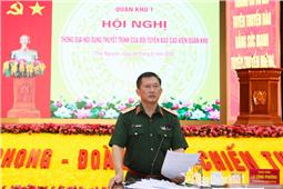 Thông qua nội dung thuyết trình đội tuyển báo cáo viên dự thi toàn quân năm 2026
