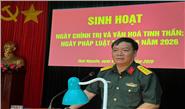 Đối thoại dân chủ, cởi mở trong ngày chính trị văn hóa tinh thần và ngày pháp luật đầu tiên tại Trường Thiếu sinh quân miền Bắc 