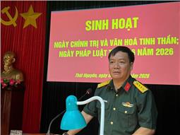 Đối thoại dân chủ, cởi mở trong ngày chính trị văn hóa tinh thần và ngày pháp luật đầu tiên tại Trường Thiếu sinh quân miền Bắc 