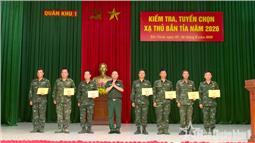 Quân khu 1 bế mạc kiểm tra, tuyển chọn xạ thủ bắn tỉa năm 2026