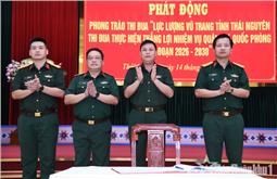 Thi đua thực hiện thắng lợi nhiệm vụ quân sự, quốc phòng giai đoạn 2026-2030