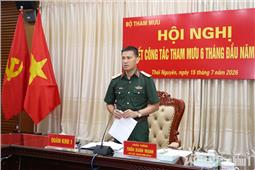 Sơ kết công tác tham mưu 6 tháng đầu năm 2026